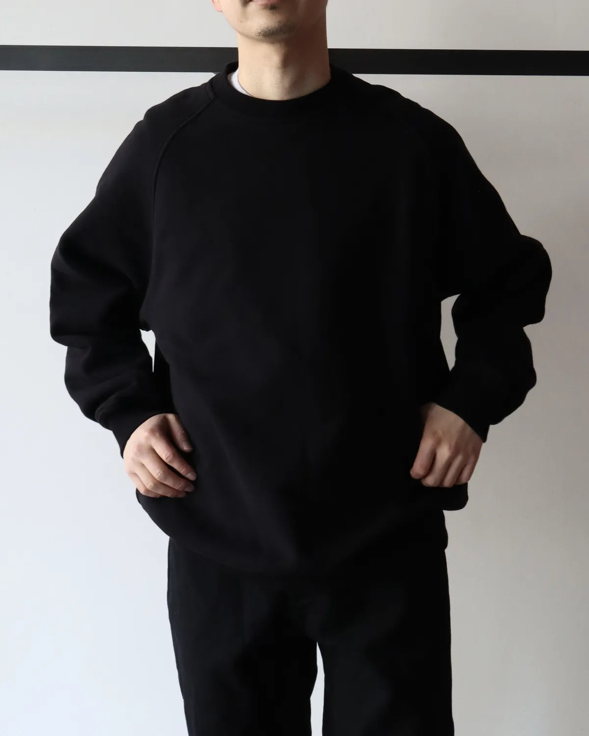 COMOLI / コットン裏毛 クルーネック (D01-05002)