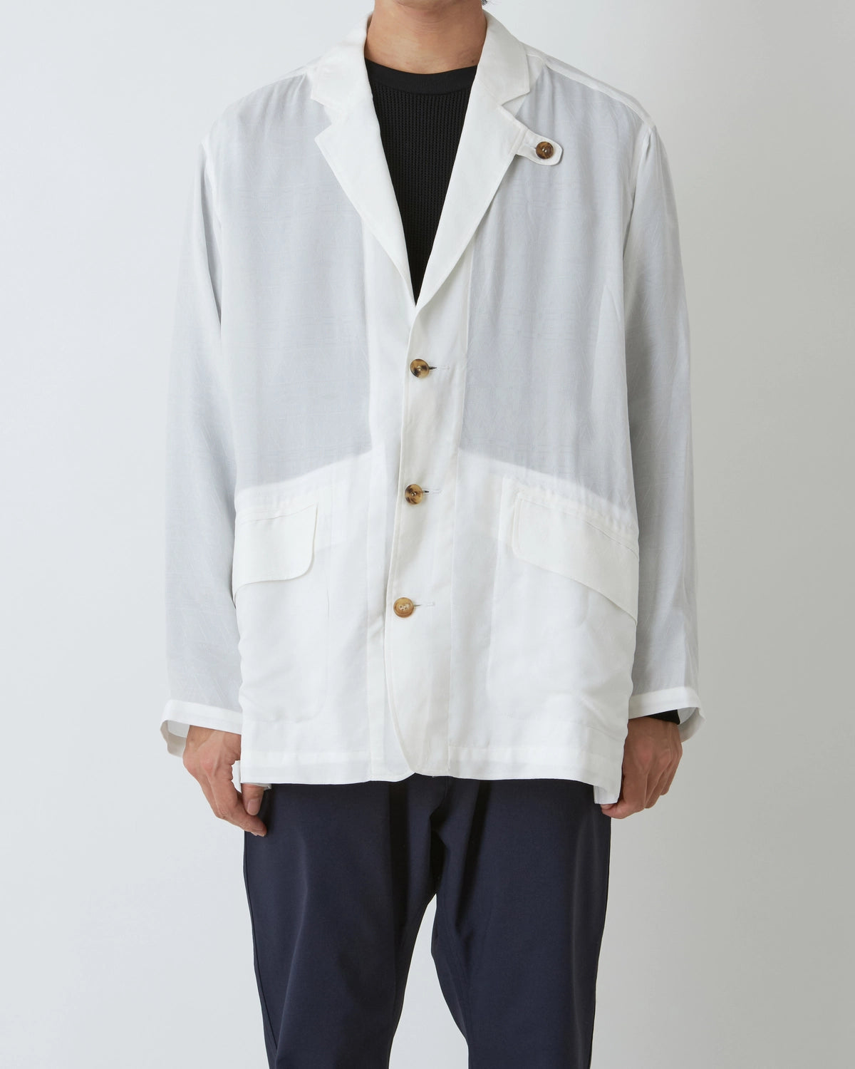 White Mountaineering  / JACQUARD LAPEL JACKET (WM2571211)