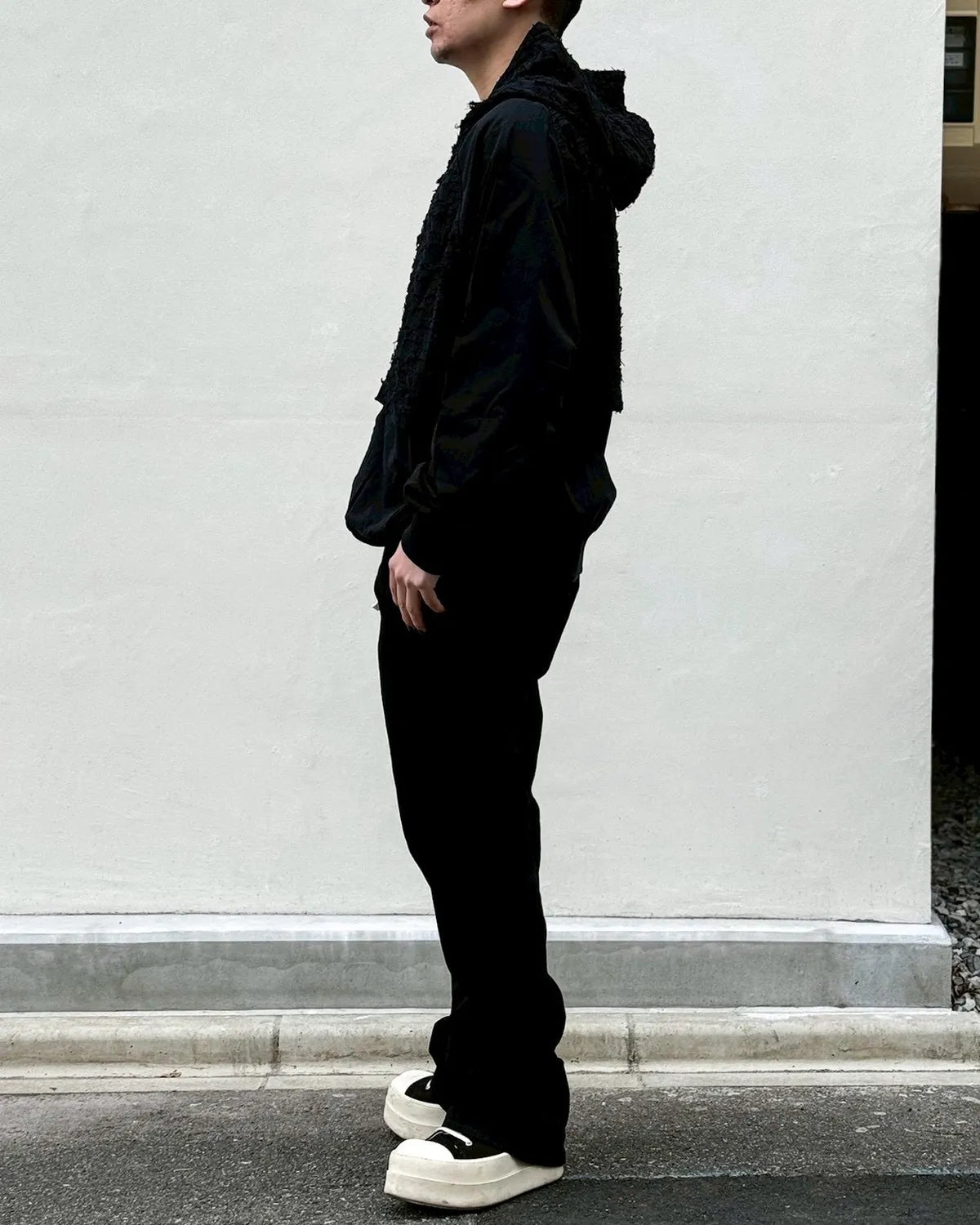 A Good Bad Influence / FULL DIS TRESSED HOODIE (AGBI-26SS-CHD01)