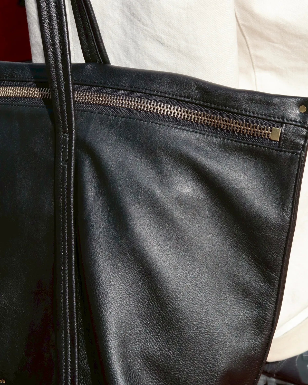 texnh / BLOCK ZIP TOTE (B14-00421-L)