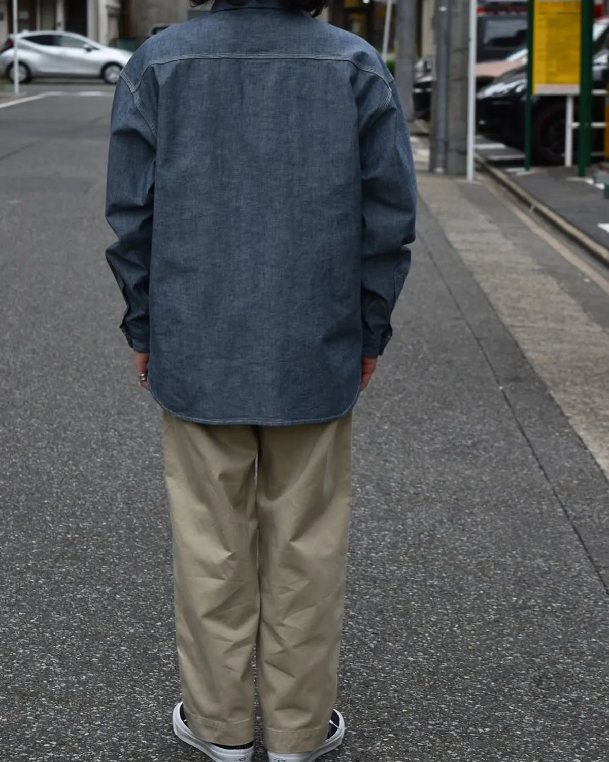 DESCENDANT / NORMAN CHAMBRAY LS SHIRT (252WVDS-SHM02)