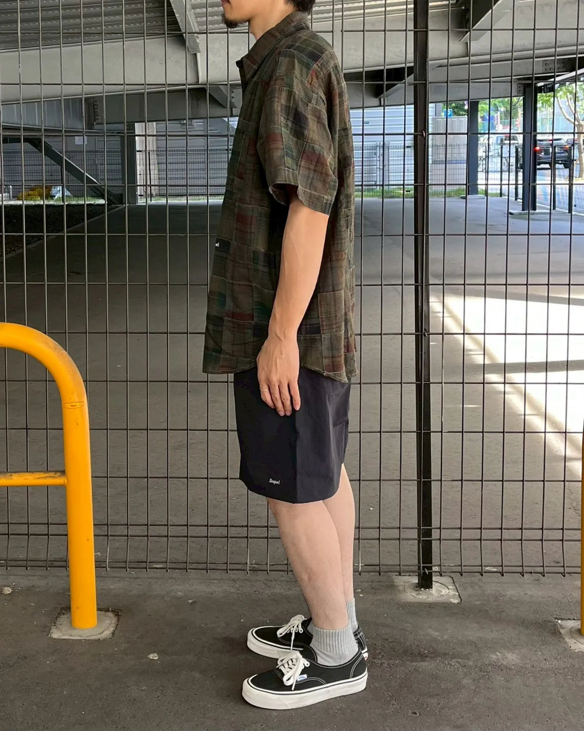 SEQUEL / PATCHWORK SHORT SLEEVE SHIRT (SQ-26SS-SH-04)