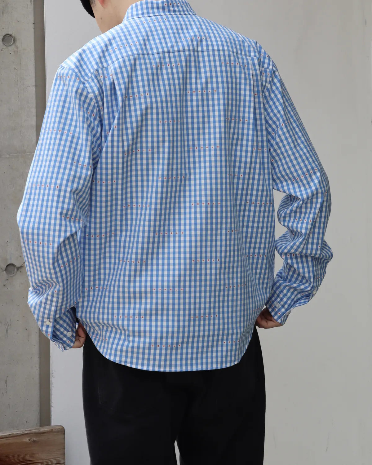 vowels / MICRO PLAID SHIRT (VO-26SS-SH035)
