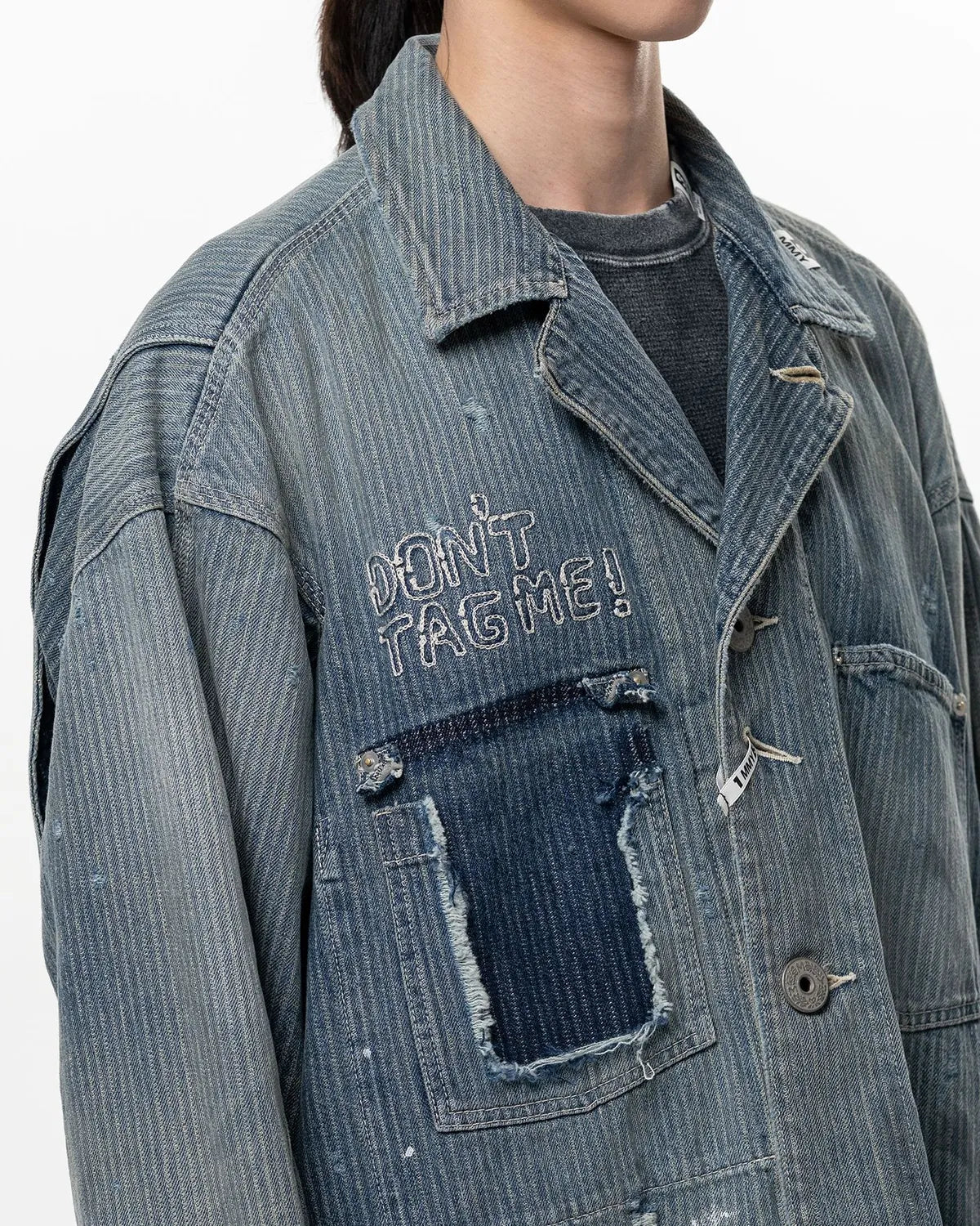 Maison MIHARA YASUHIRO / STRIPE DENIM JACKET (J16BL127)