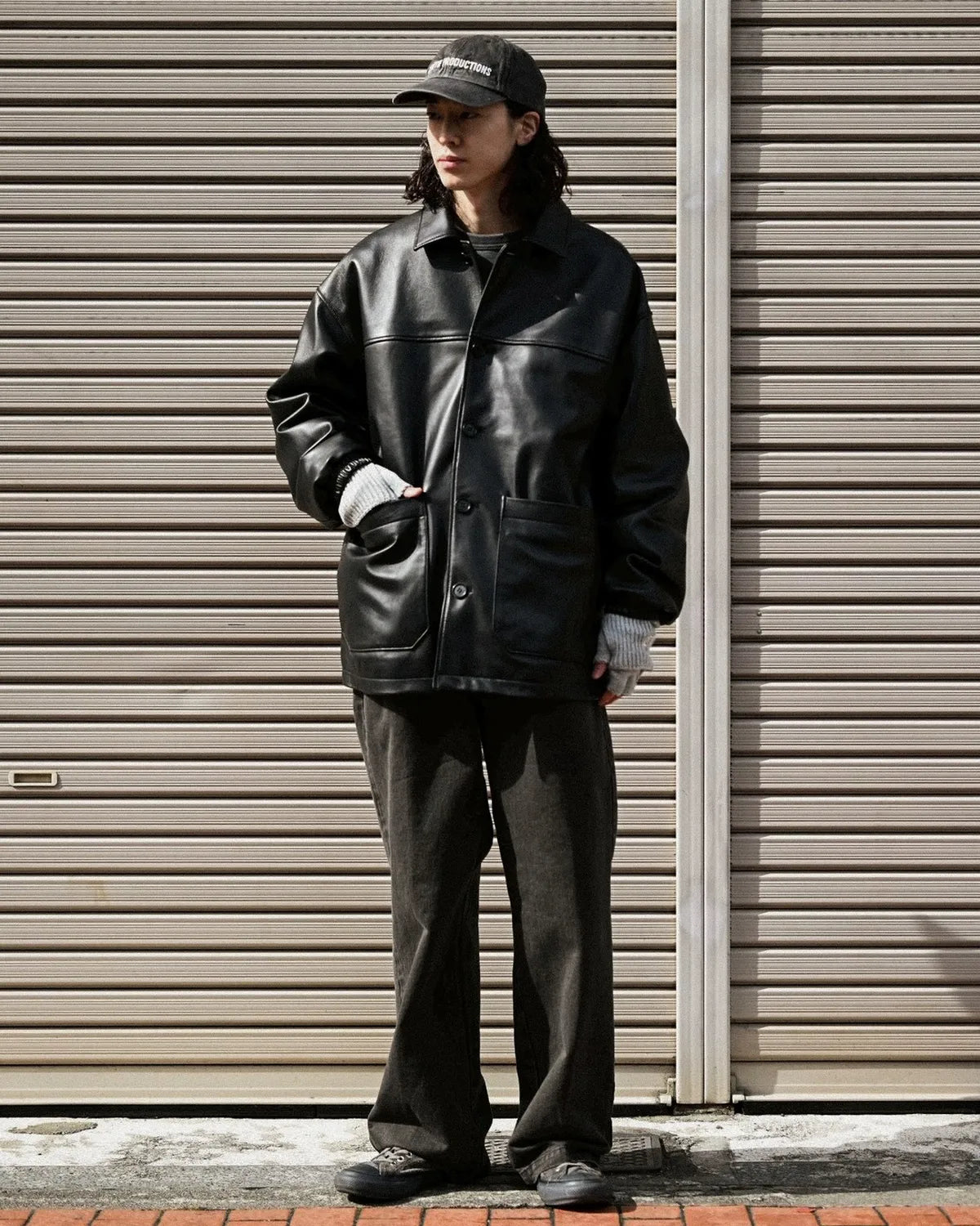 COOTIE PRODUCTIONS® (※ J.B. Voice EXCLUSIVE ) / Leather Car Coat (JB-CTE25A-201)