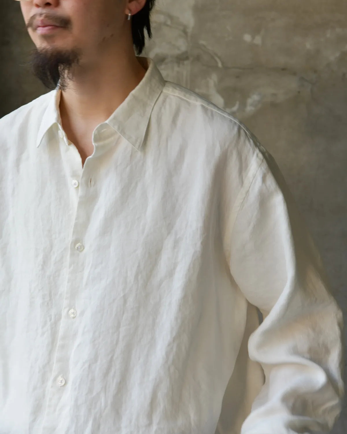 A.PRESSE / Hemp Regular Collar Shirts (26SAP-02-10)