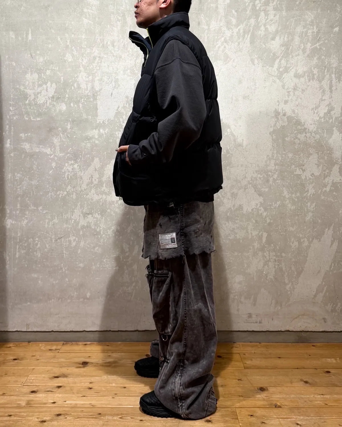 FACETASM / FLOWING DOWN VEST (JOO-VE-M01)