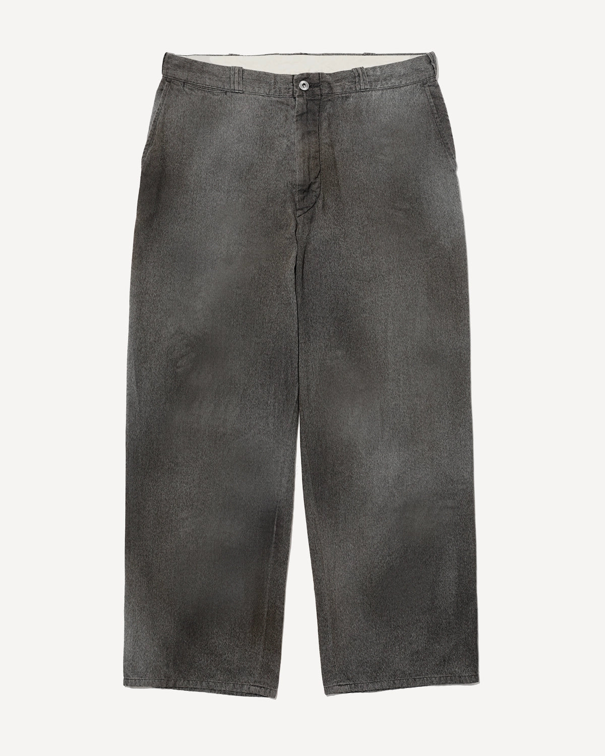A.PRESSE の Vintage Black Chambray Work Pants (25AAP-04-22)