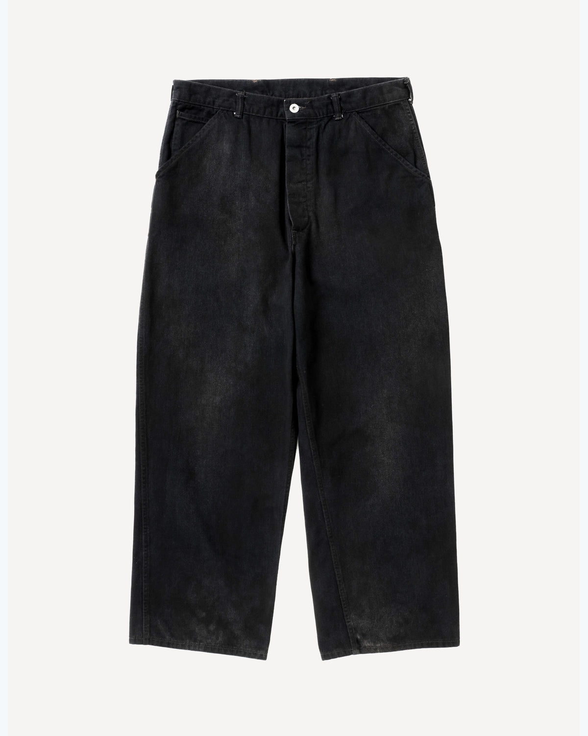 A.PRESSE の Vintage Black Denim Work Pants (26SAP-04-35)