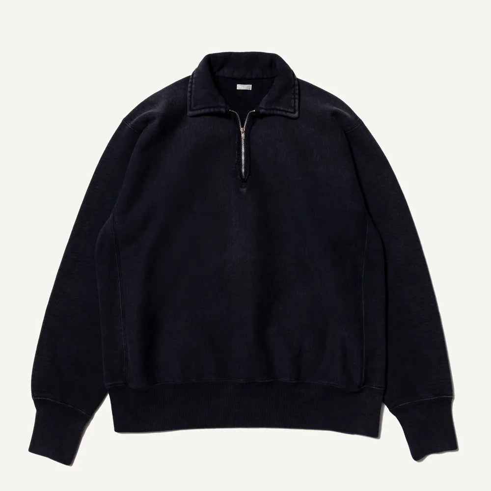 A.PRESSE の Vintage Half Zip Sweat Shirt (24AAP-05-08K)
