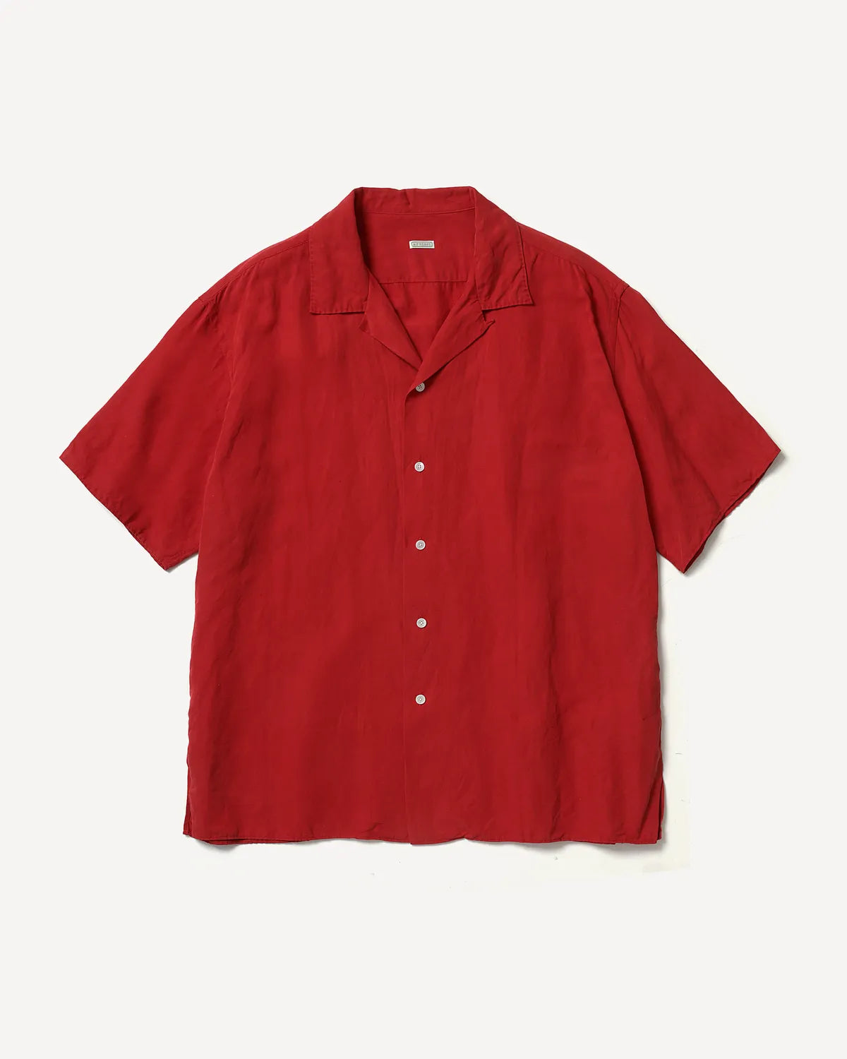 A.PRESSE の Vintage Silk Linen S/S Open Collar Shirts (26SAP-02-09)