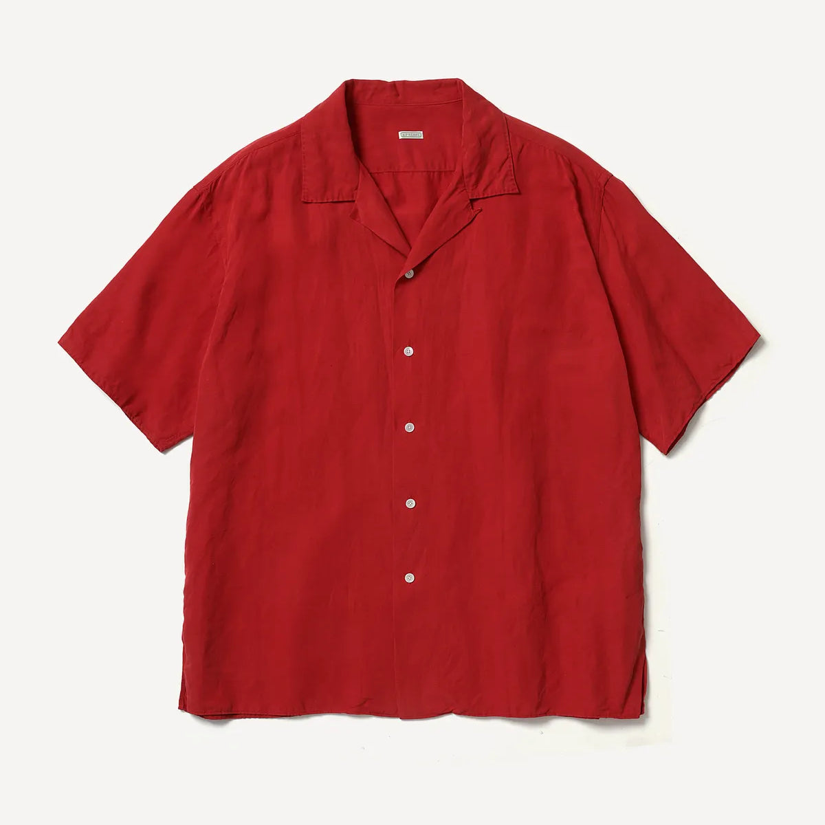 A.PRESSE(アプレッセ) / Vintage Silk Linen S/S Open Collar Shirts