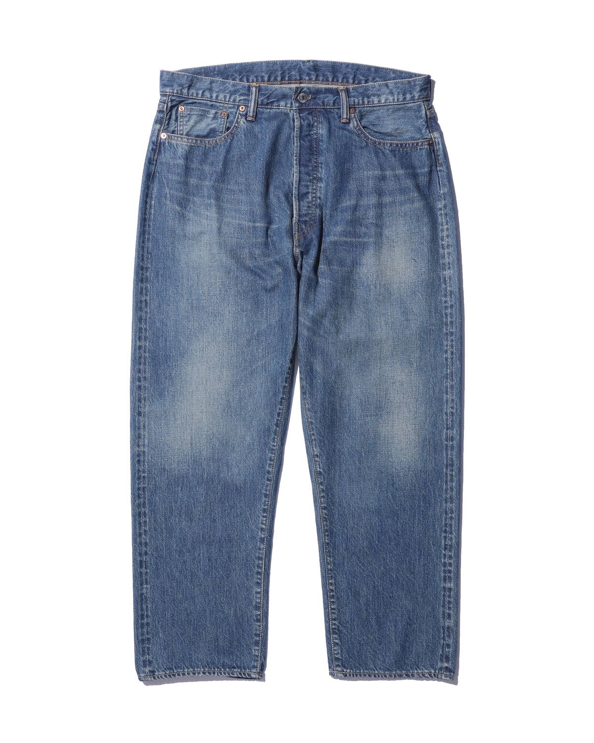 A.PRESSE の Washed Denim Wide Pants (AP-4002)