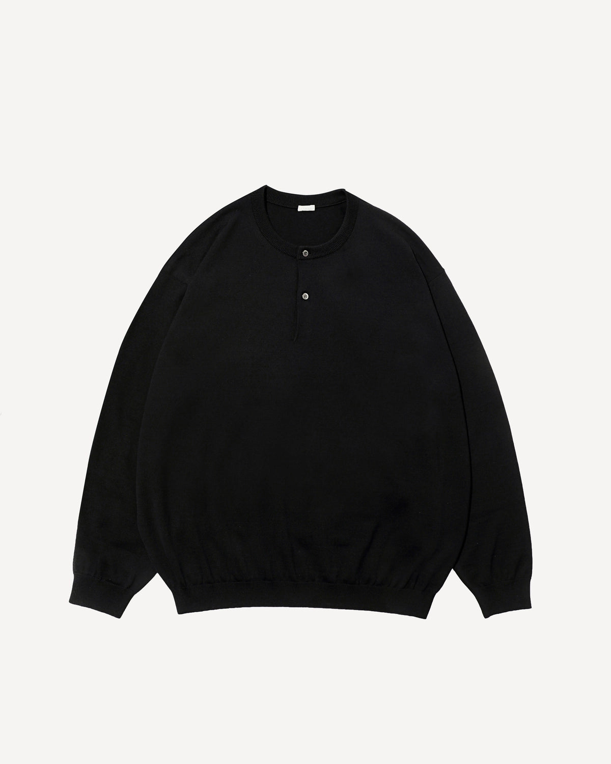 A.PRESSE の Wool Knit Henley Neck Sweater (25AAP-03-09)