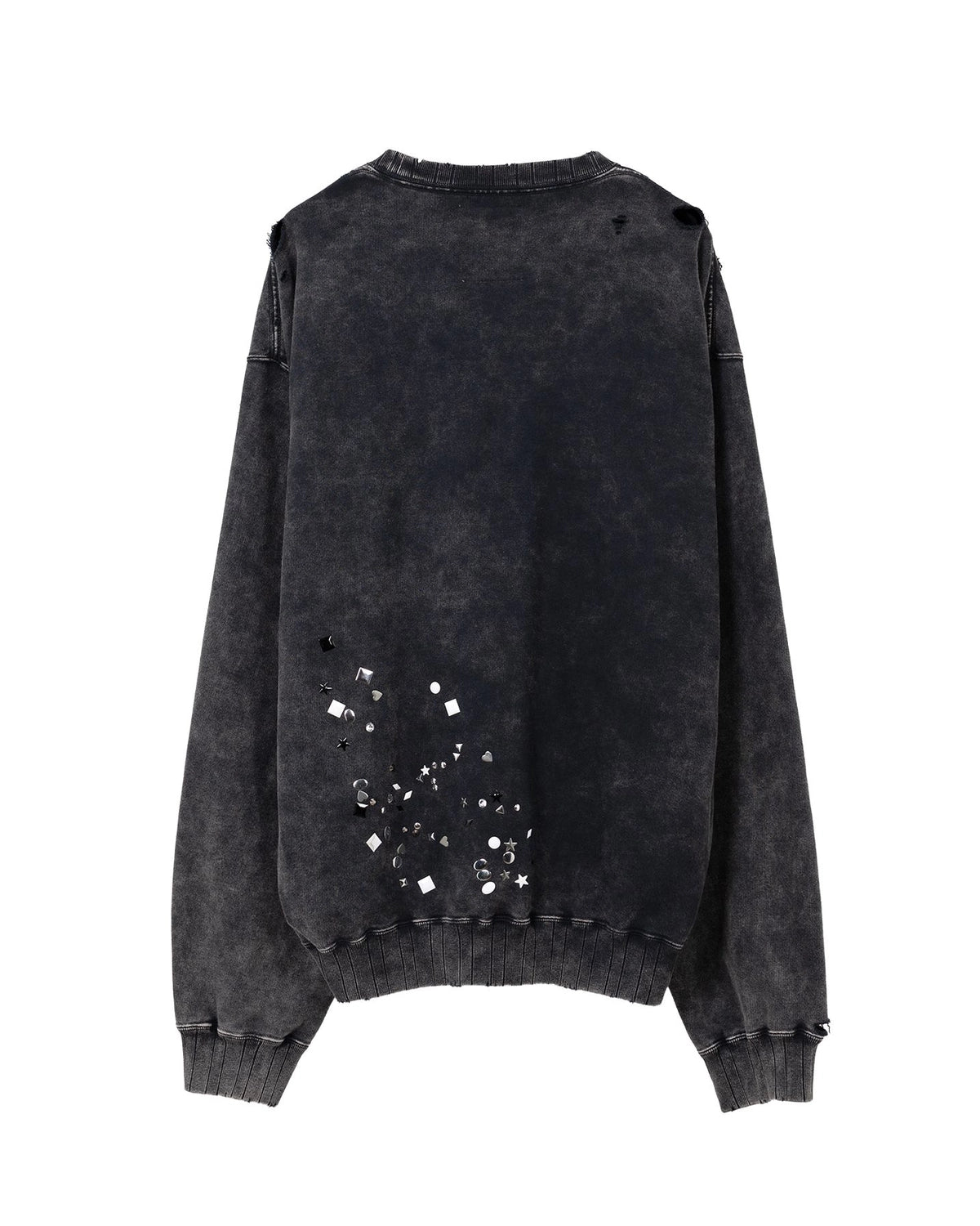 Maison MIHARA YASUHIRO / Embellished Bleached Sweatshirt (A15PO562)