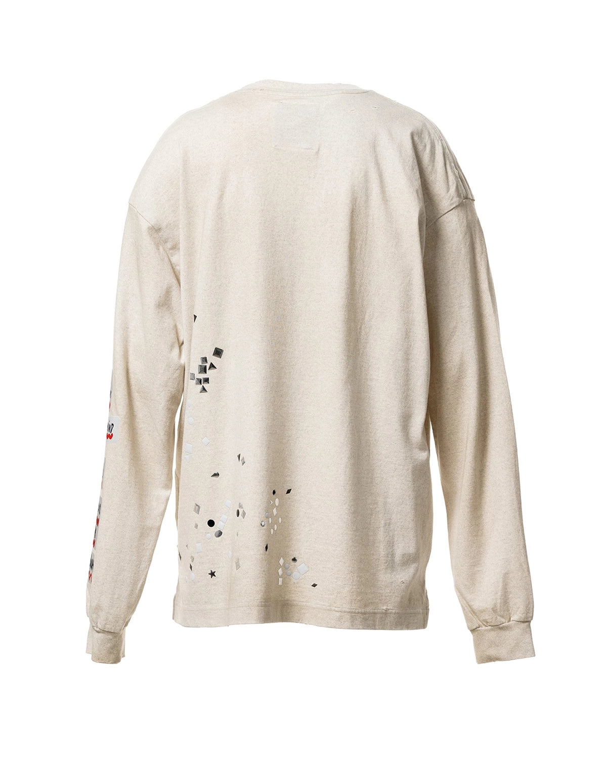 Maison MIHARA YASUHIRO / Embellished Sticker Long Sleeve T-shirt (A16LT591)