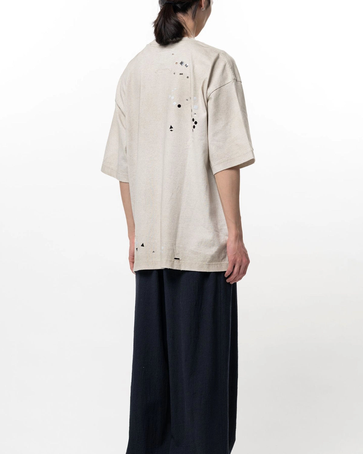 Maison MIHARA YASUHIRO / Embellished Sticker T-shirt (A16TS592)