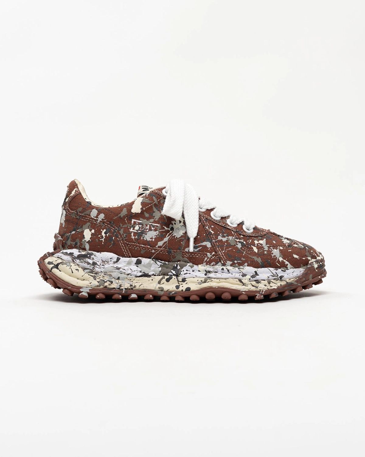 Maison MIHARA YASUHIRO / "LARRY"OG Sole Sputtering Paint Canvas Low-top Sneakers (A17FW718)