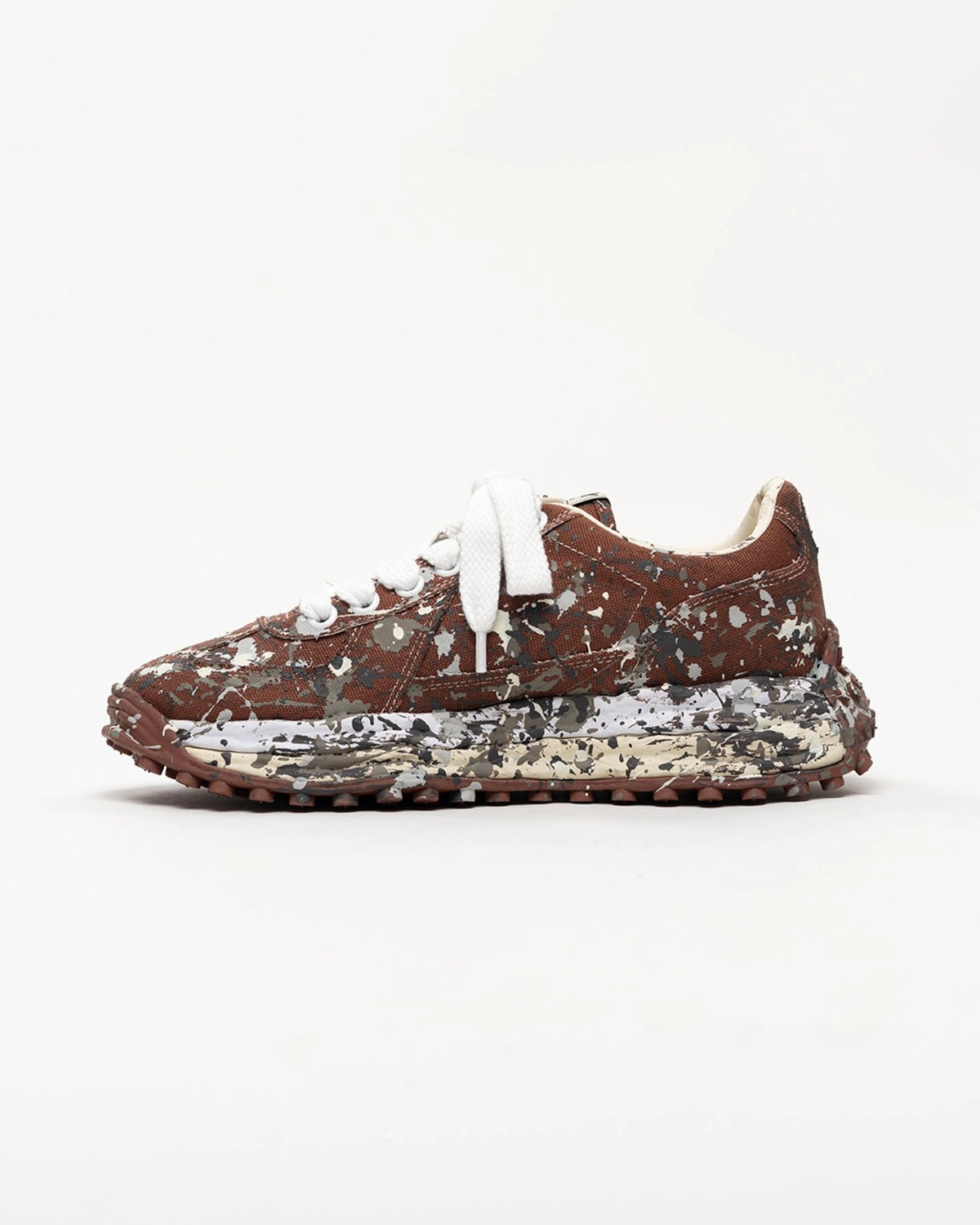 Maison MIHARA YASUHIRO / "LARRY"OG Sole Sputtering Paint Canvas Low-top Sneakers (A17FW718)