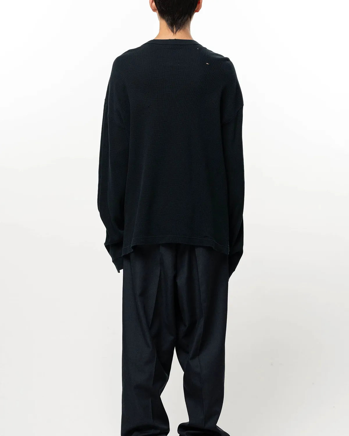 Maison MIHARA YASUHIRO / THERMAL COMBINED LONG T-SHIRT (A17LT601)