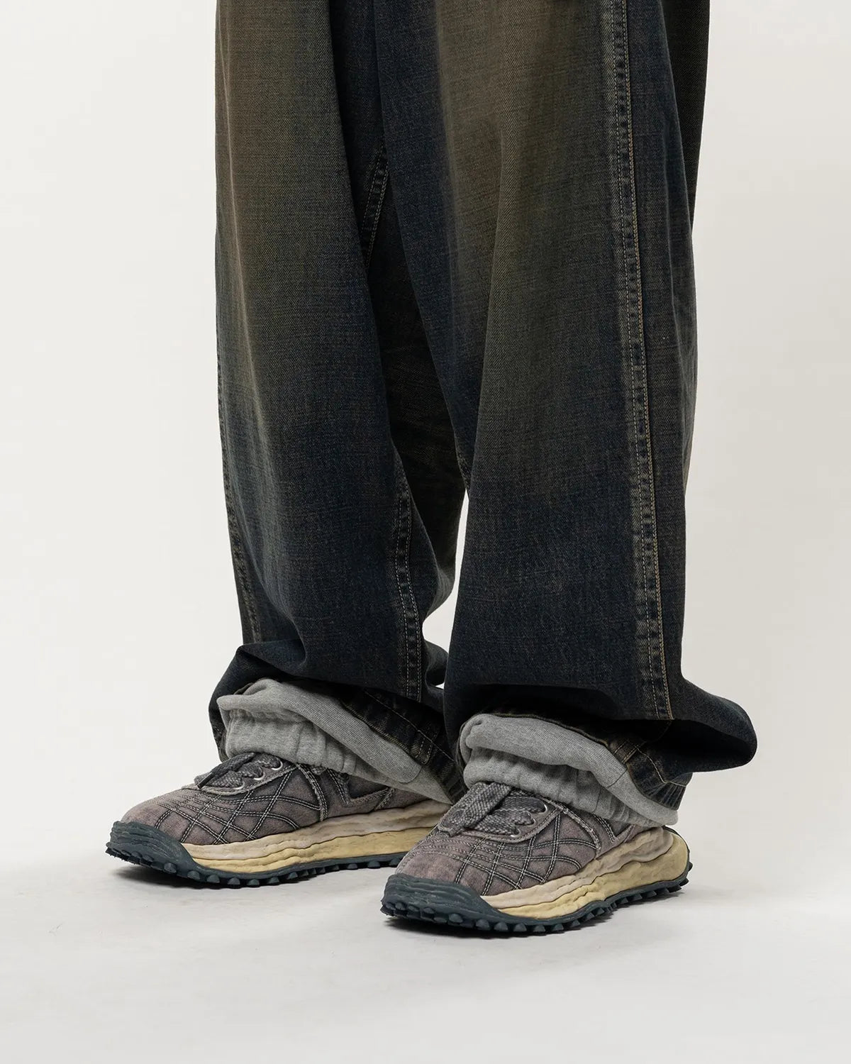 Maison MIHARA YASUHIRO / Sweat Layered Denim Pants (A17PT025)