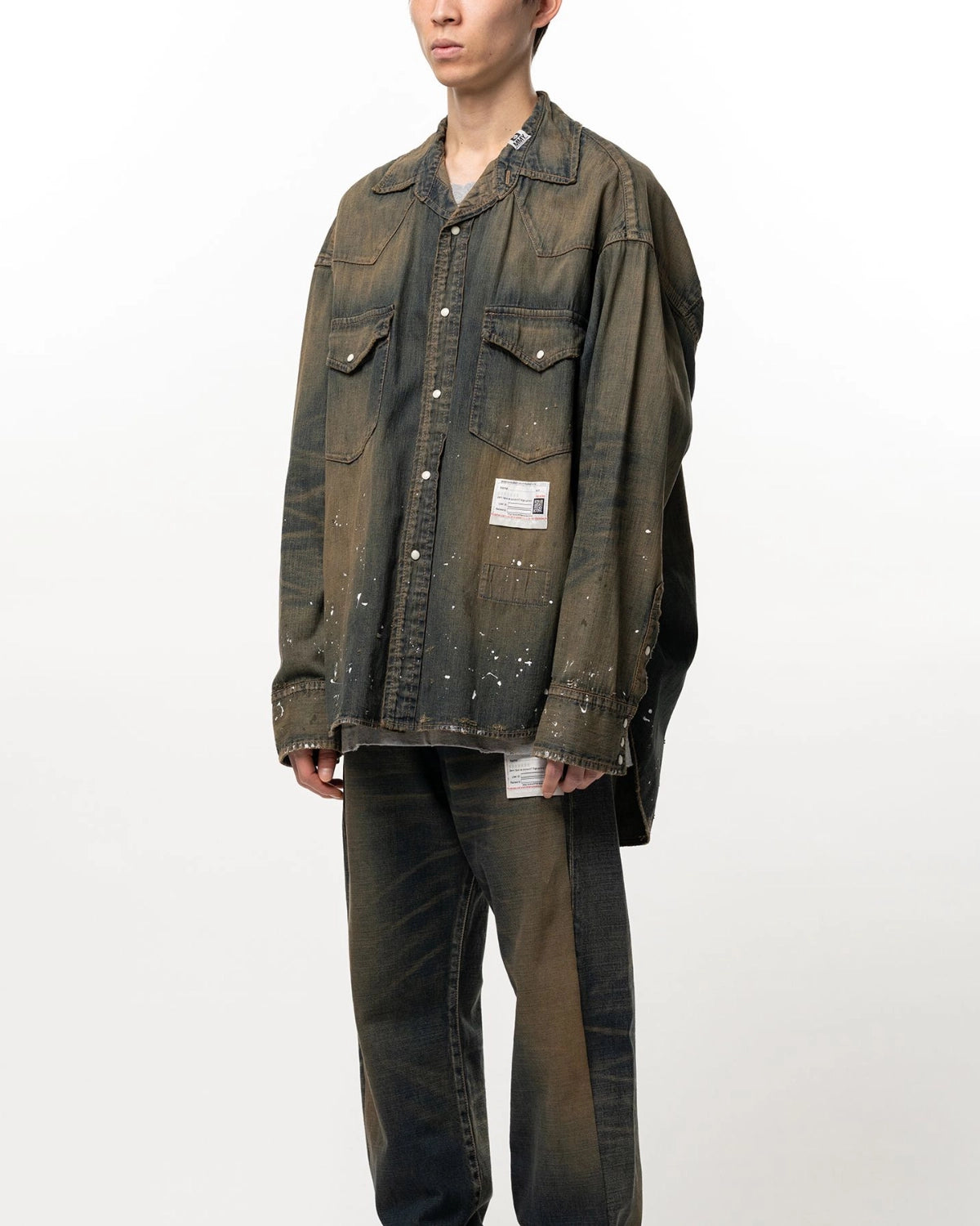Maison MIHARA YASUHIRO / Flatted Collar Denim Shirt (A17SH027)