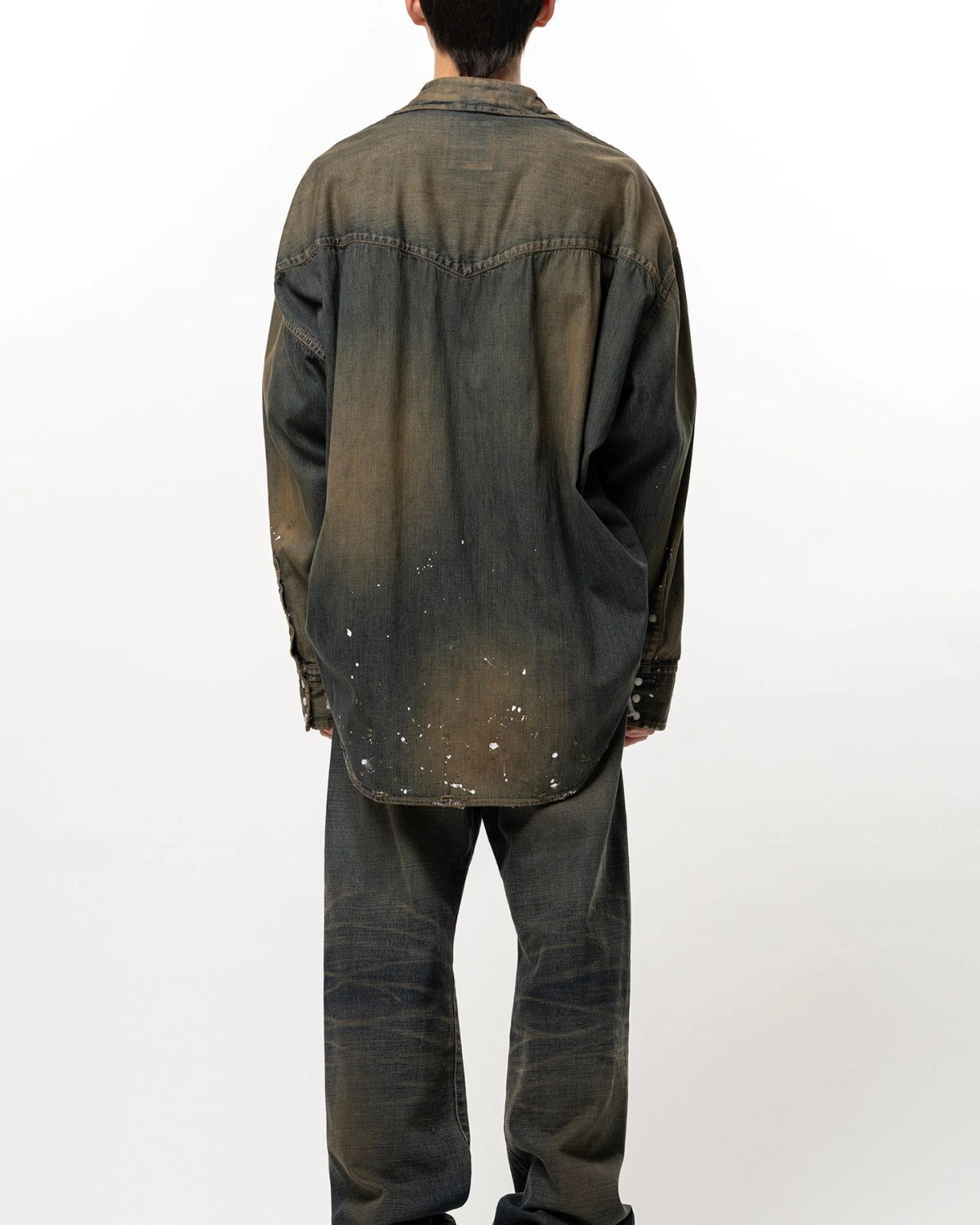 Maison MIHARA YASUHIRO / Flatted Collar Denim Shirt (A17SH027)