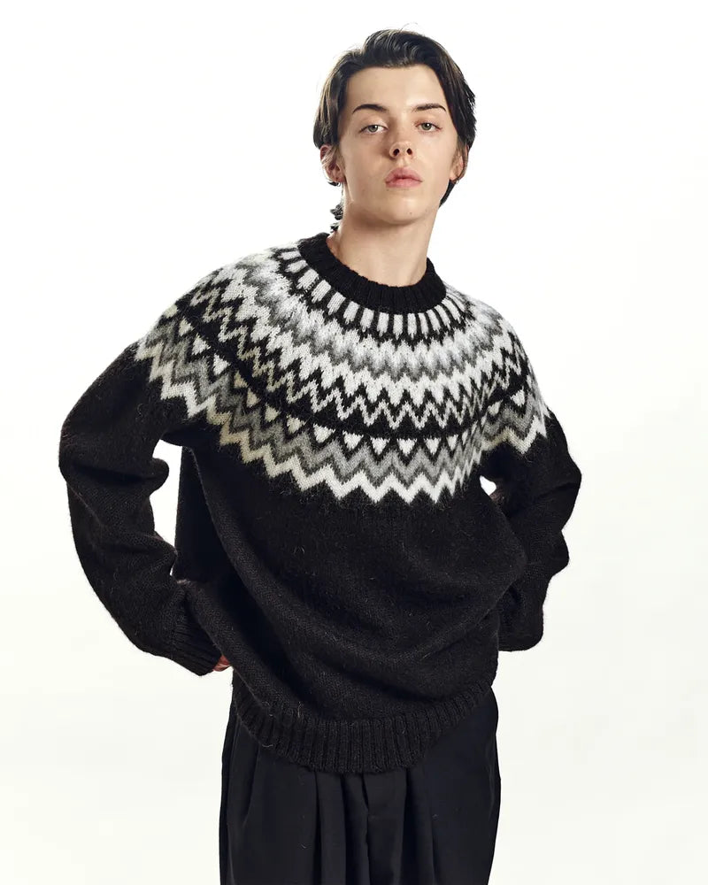 MARKAWARE / SNOW PATTERN JUMPER (A24C20SW01C)