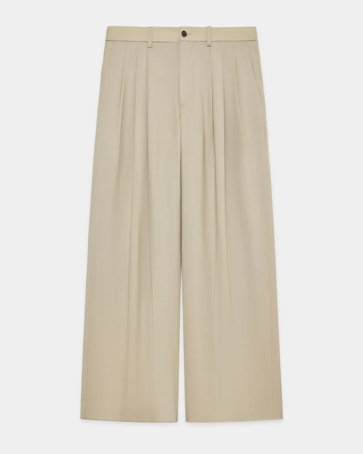 MARKAWARE / Organic Wool 2/80 Tropical Triple Pleated Wide Trousers (A26A15PT03C)