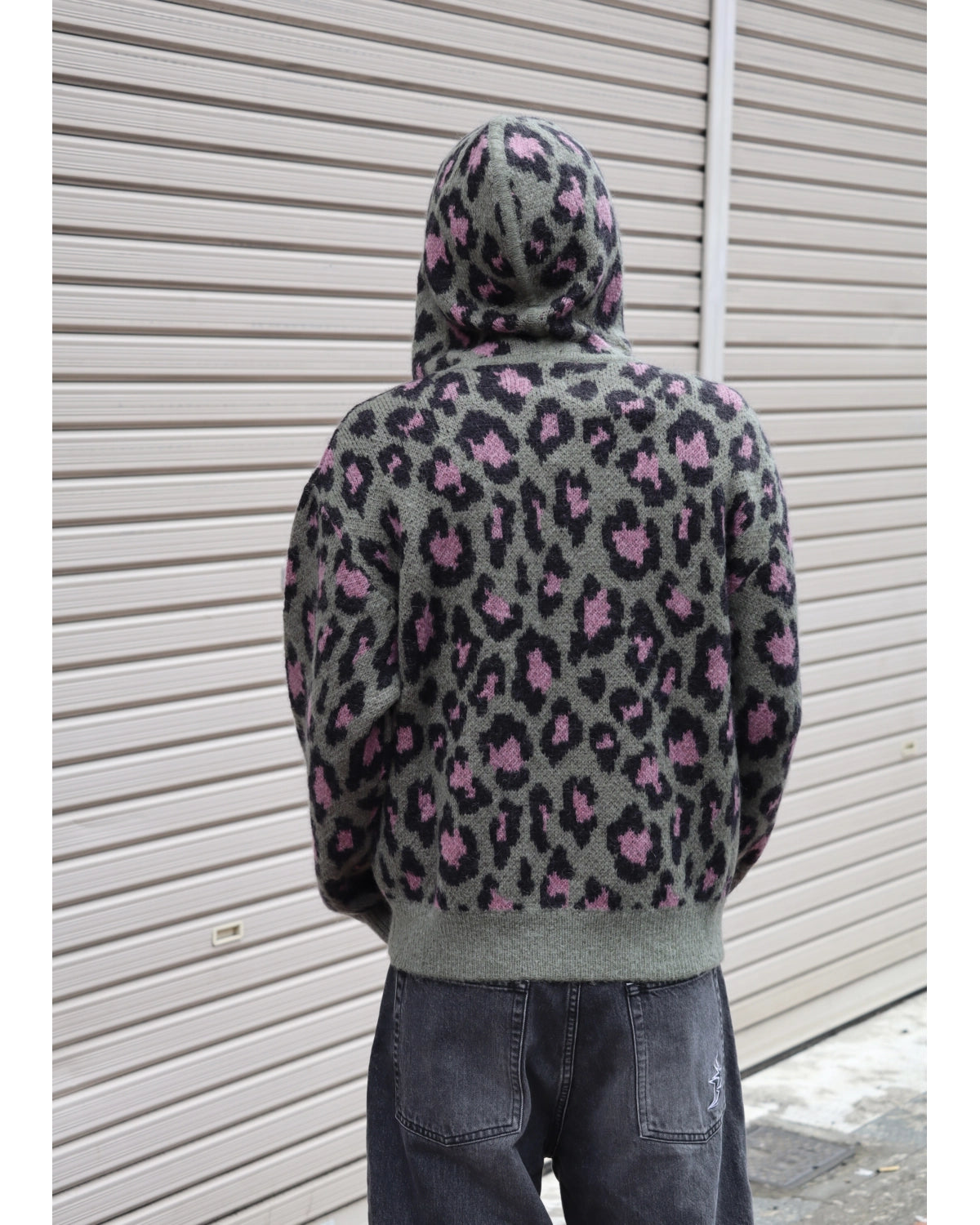 WOKE EDGE / Leoparad Mohair Zip Knit (2621-15913-0053004)