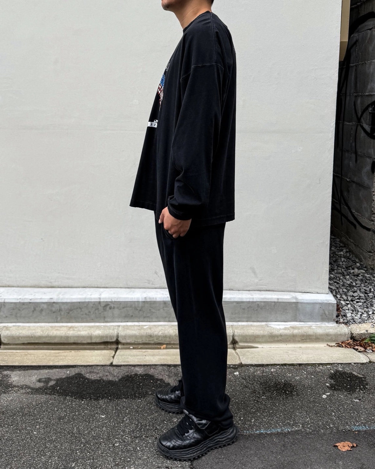 VETEMENTS / VETEMENTSXMOTORHEA FLAG LONFSLEEVE (MH27LS238B)