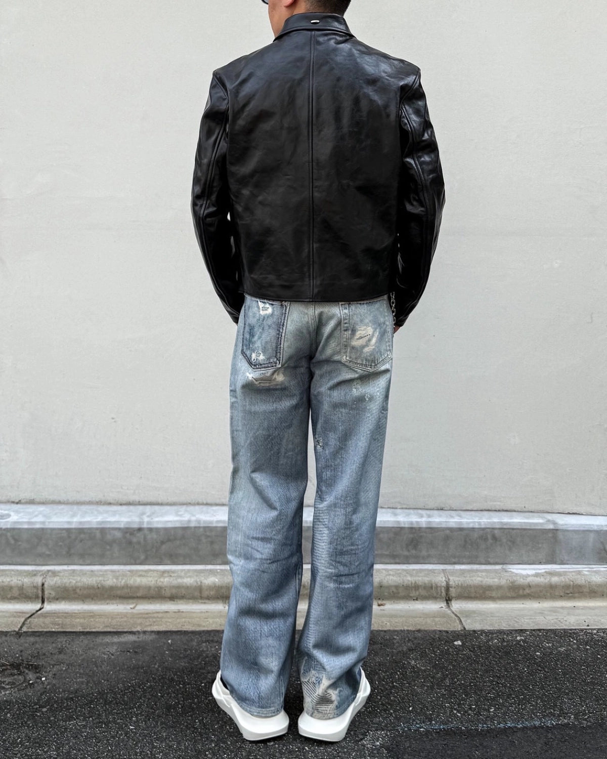 OUR LEGACY / MINI JACKET Top Dyed Black Leather (M4239MTD)