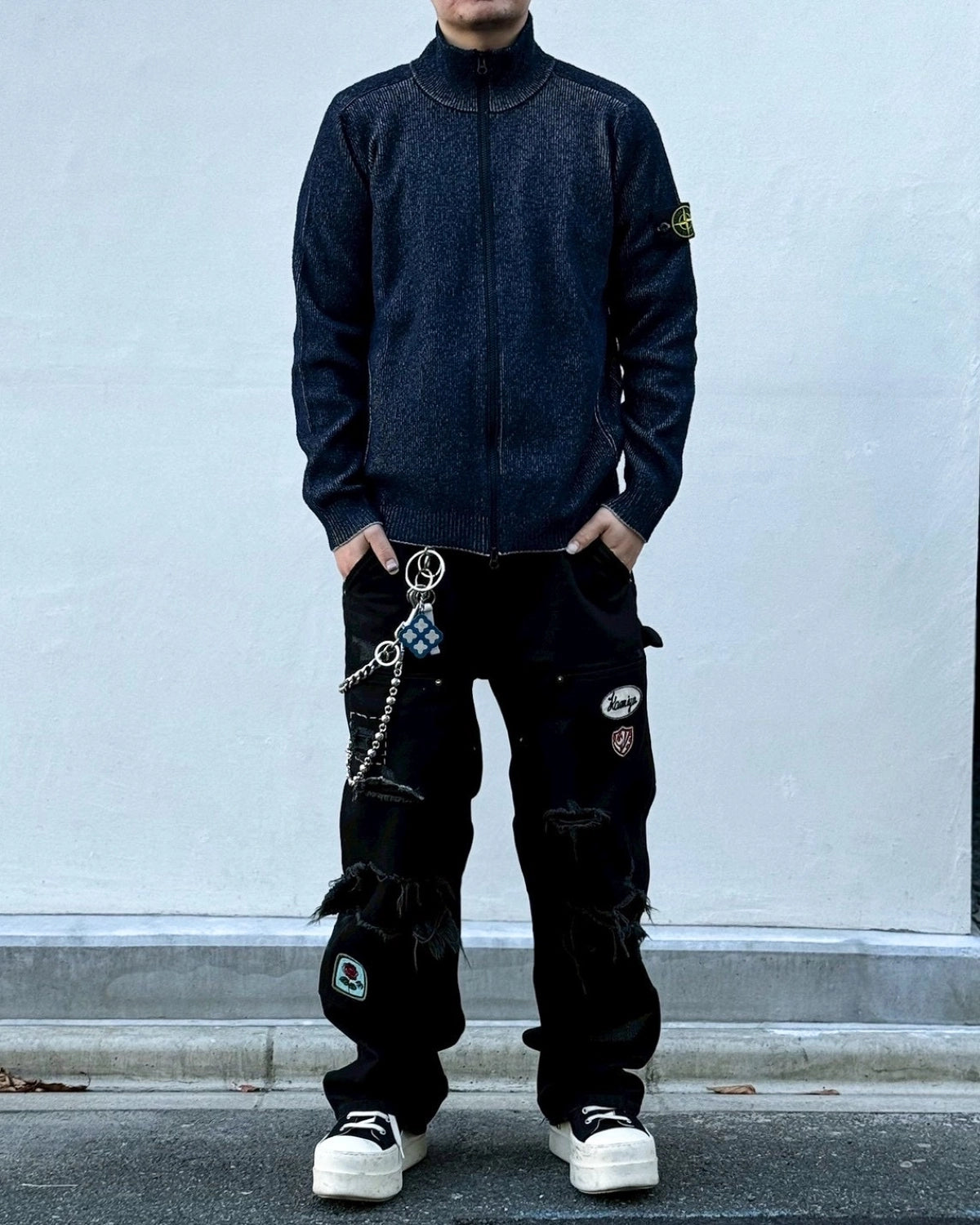 STONE ISLAND / PLATED RIB COTTON BOUCLE (L1155100034)