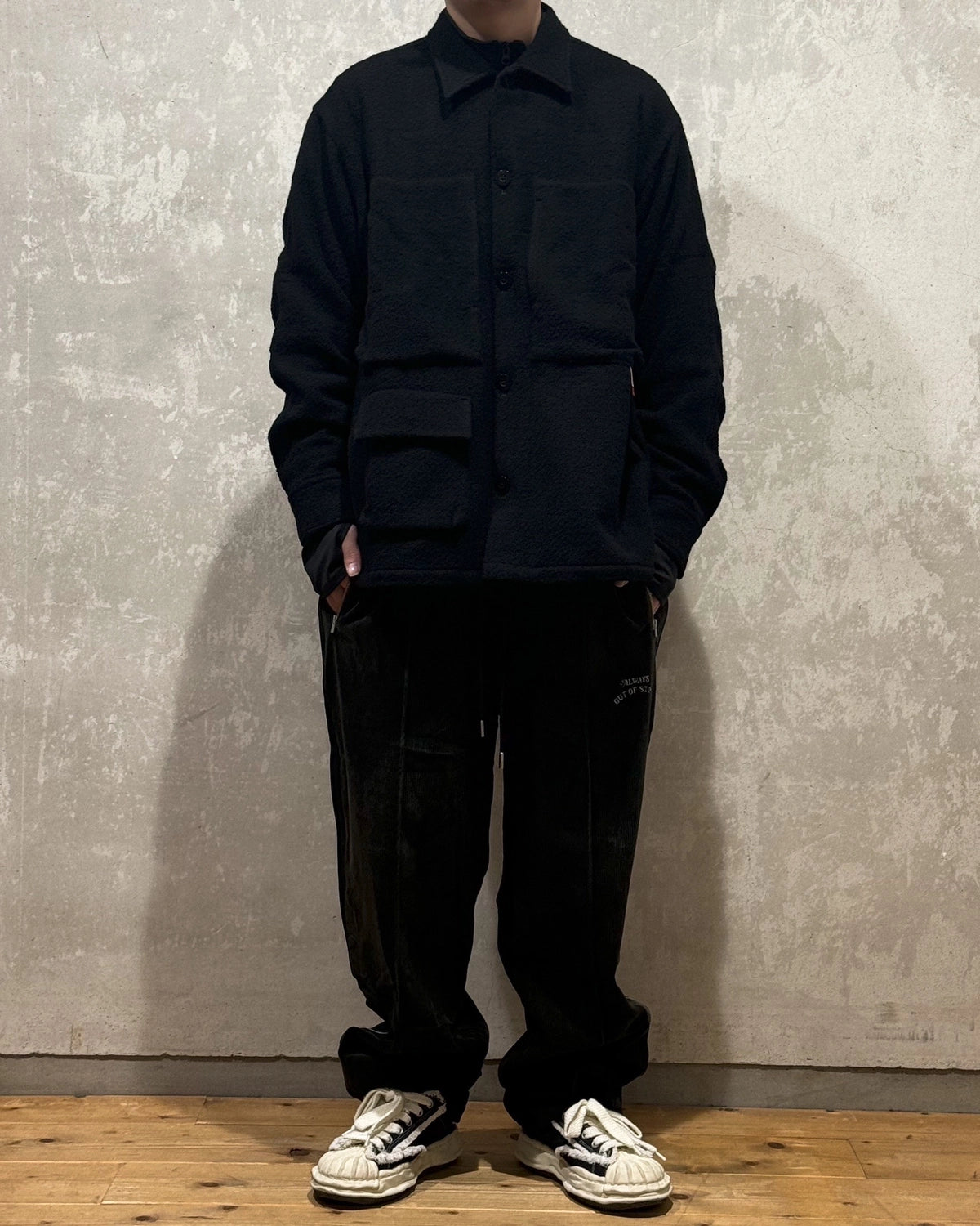 ALWAYS OUT OF STOCK / TWEED-LIKE UTILITY JACKET (HA-025202108)