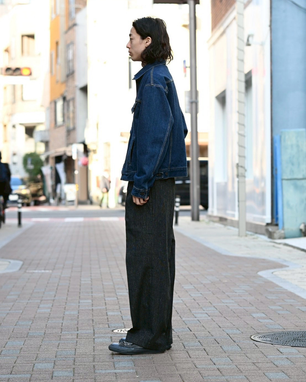 blurhms / Cotton Mix Nep Trousers  (BHS26S002BMX)