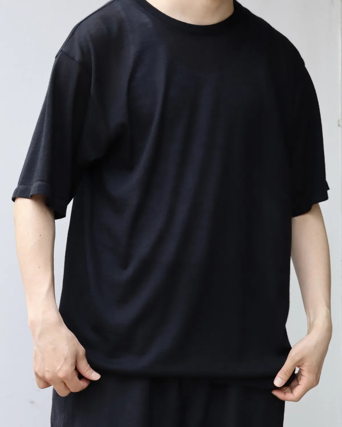 COMOLI / カシミヤ 半袖ニット (D01-06017)