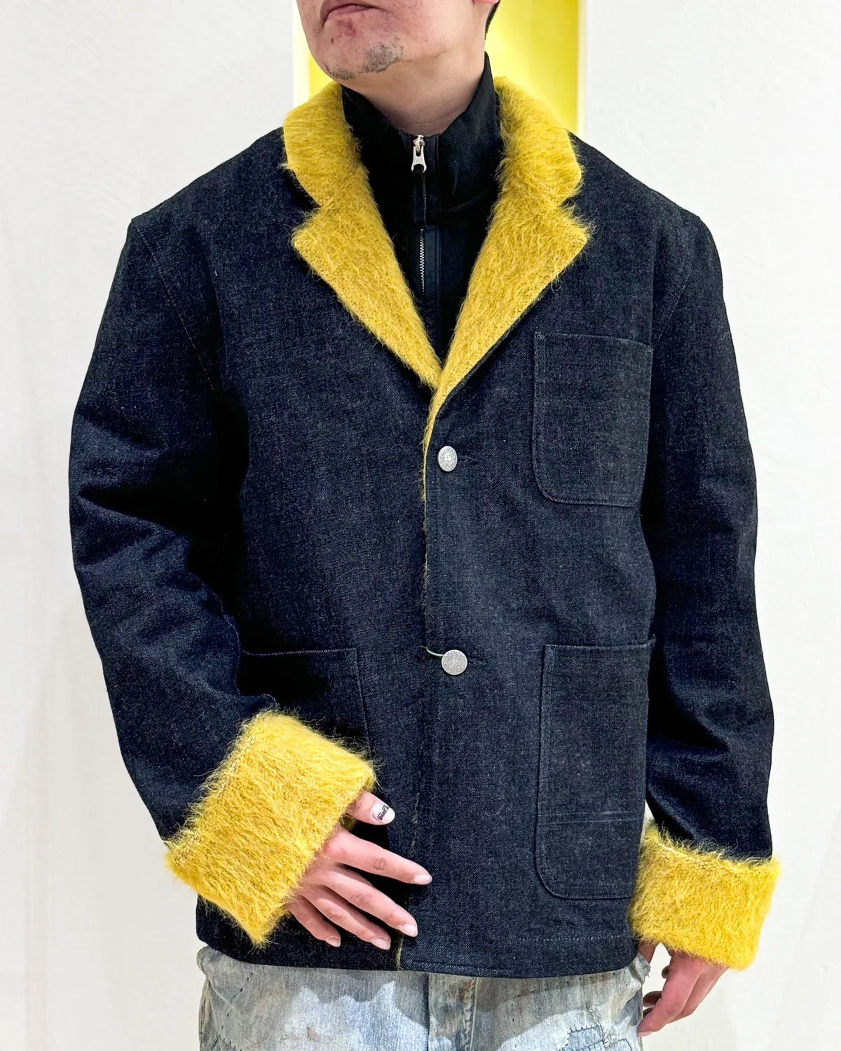 KENZO  / ファー テーラード ジャケット (FF65DV2016Q1)