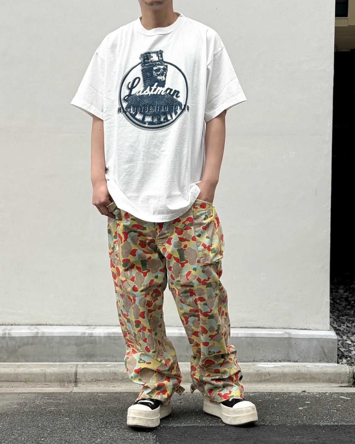 LASTMAN / PRINTED TEE SHIRTS "KNIGHT SKULL" (261LM-CT16)