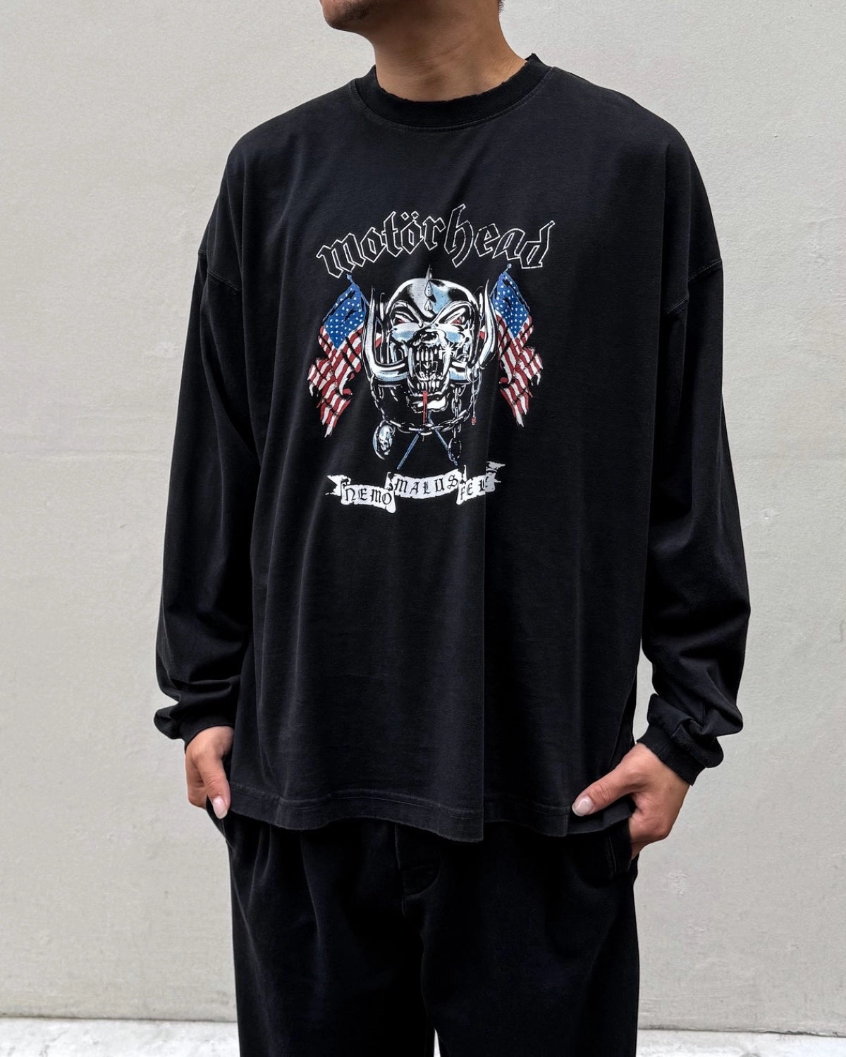 VETEMENTS / VETEMENTSXMOTORHEA FLAG LONFSLEEVE (MH27LS238B)