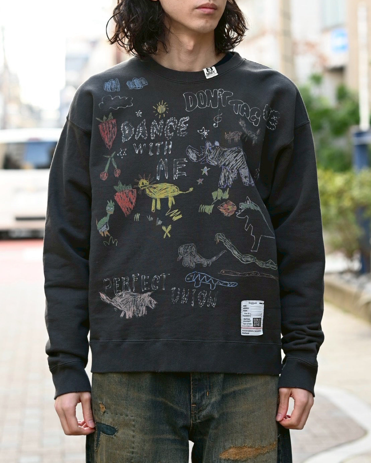 Maison MIHARA YASUHIRO / Kids Doodle Printed Sweatshirt (J16PO772)