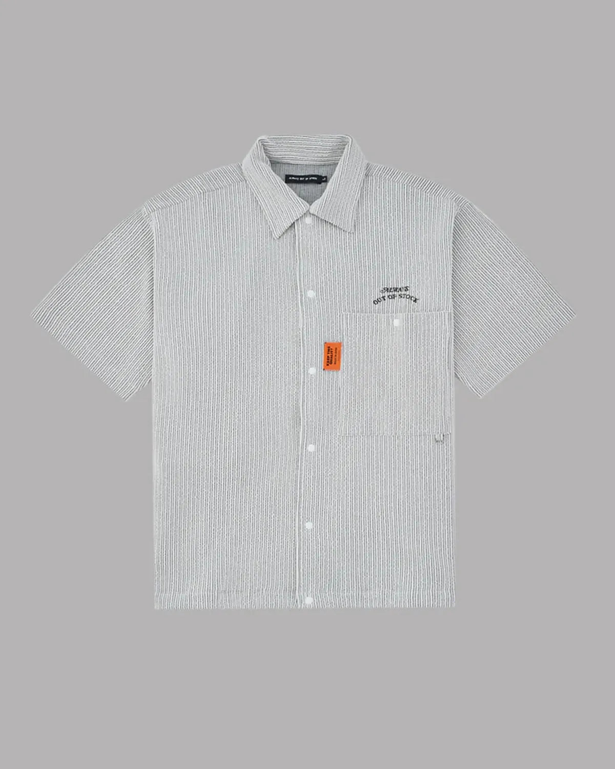 ALWAYS OUT OF STOCK の FRILL STRIPES S/S SHIRT (HA-025105120)