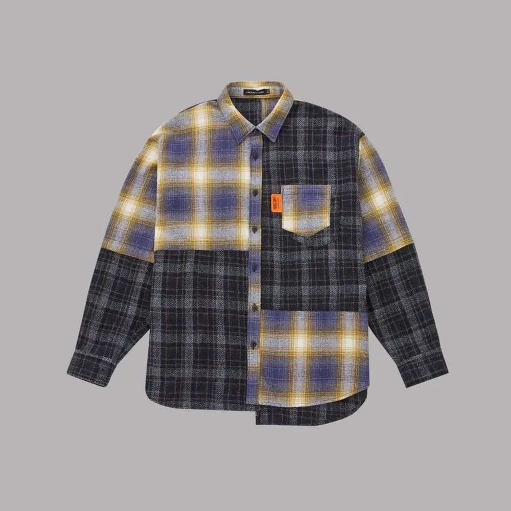 ALWAYS OUT OF STOCK の L/S CRAZY CHECK SHIRT (HA-024205208)