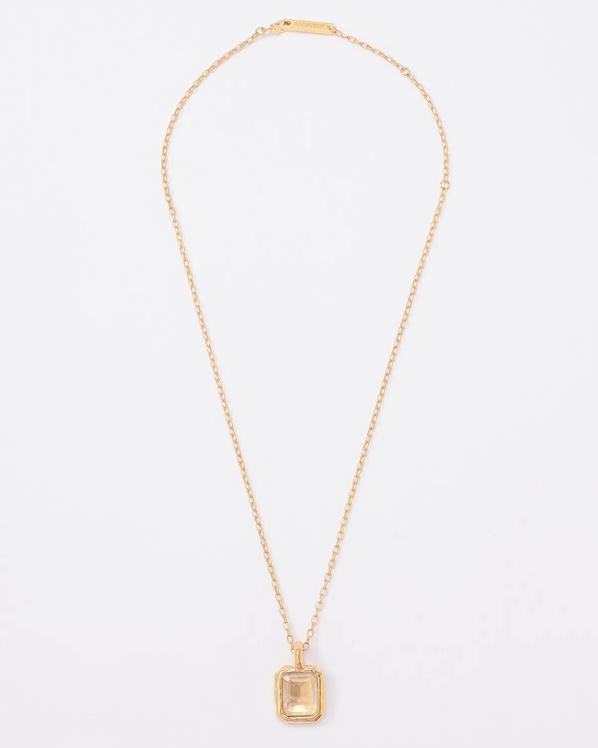 AMBUSH® の SQUARE CUT STONE CHARM NECKLACE (12115745)