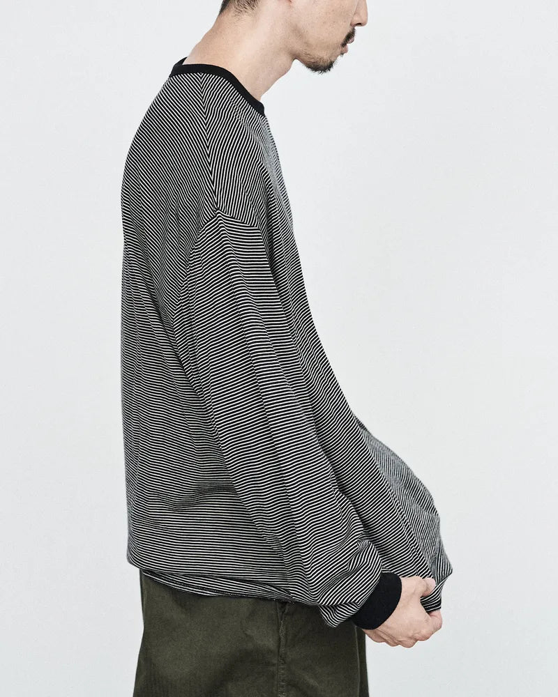 Graphpaper / Wool Border L/S Tee (GU243-70113B)