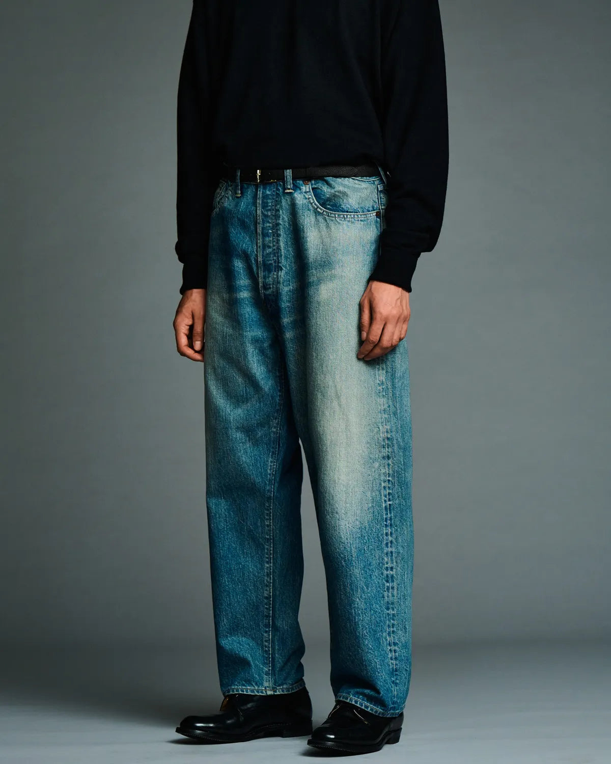 A.PRESSE / No.22 Washed Wide Denim Pants (AP-4003)
