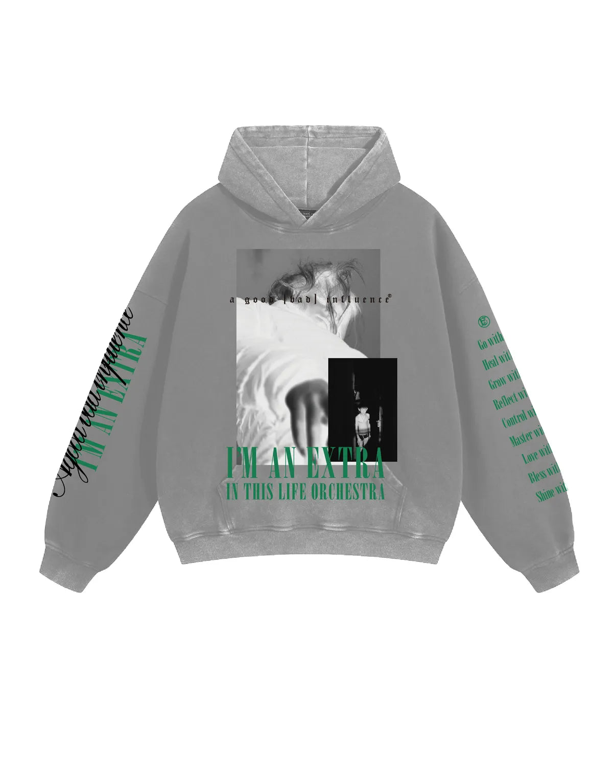 A Good Bad Influence の I AM AN EXTRA L HOODIE (AGBI-25AW-HD07)