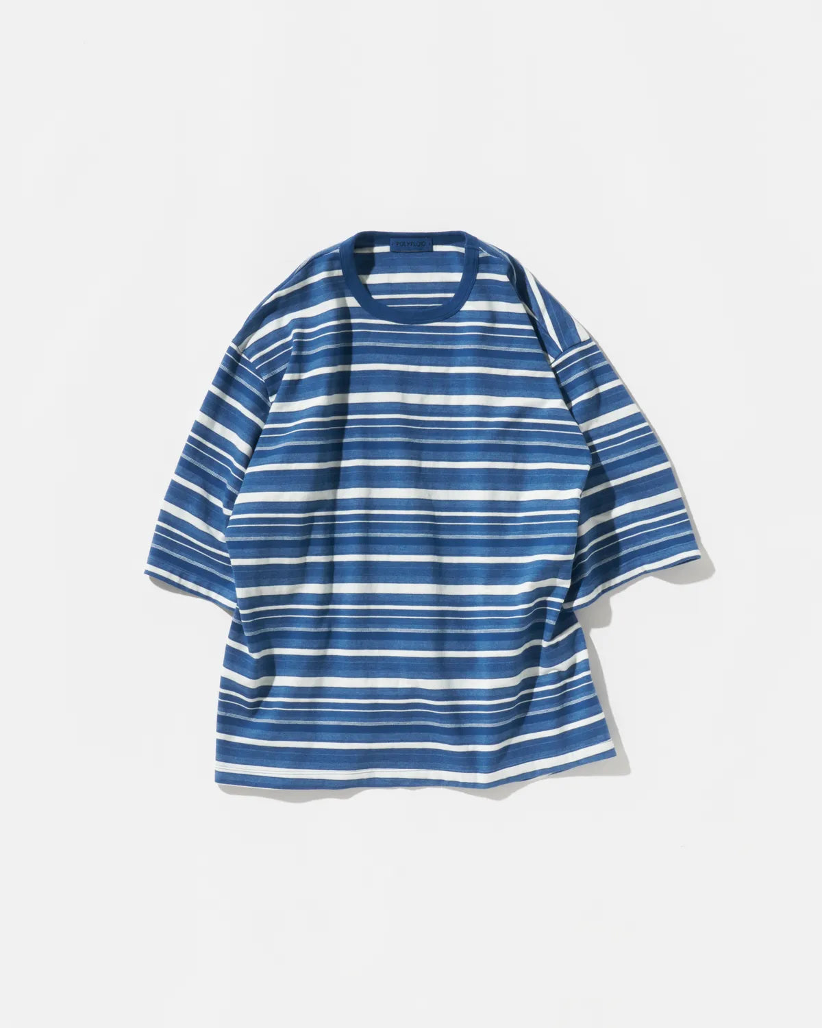 POLYPLOID(ポリプロイド) ⁄ T SHIRT B⁄3⁄コットン⁄NVY⁄ボーダー⁄10-