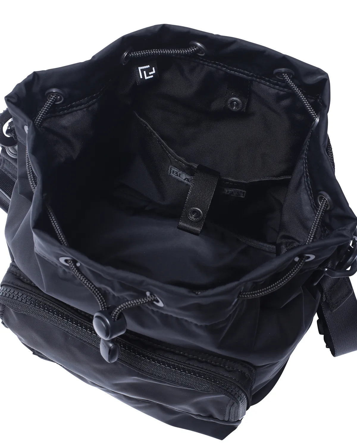 RAMIDUS / "BLACK BEAUTY" DRAWSTRING SHOULDER BAG (B011126)