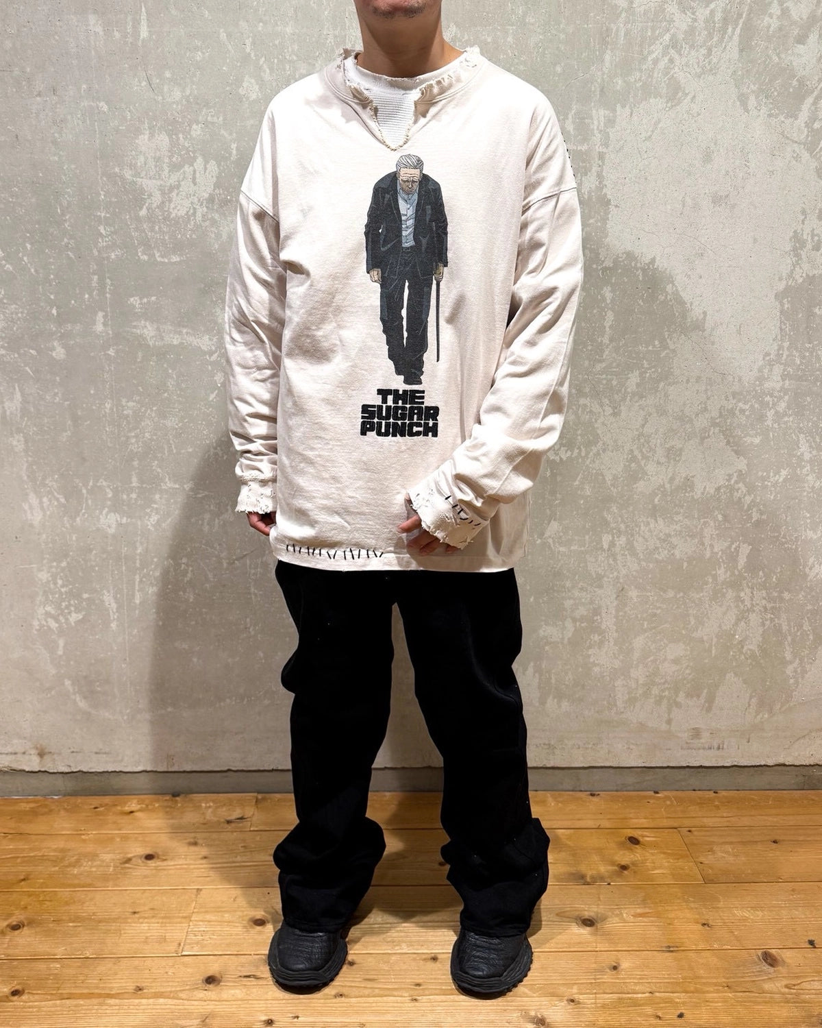 THE SUGAR PUNCH × MINUS × SAKAMOTO DAYS / L/S T-Shirt -TAKAMURA- (TSMM25SM002)