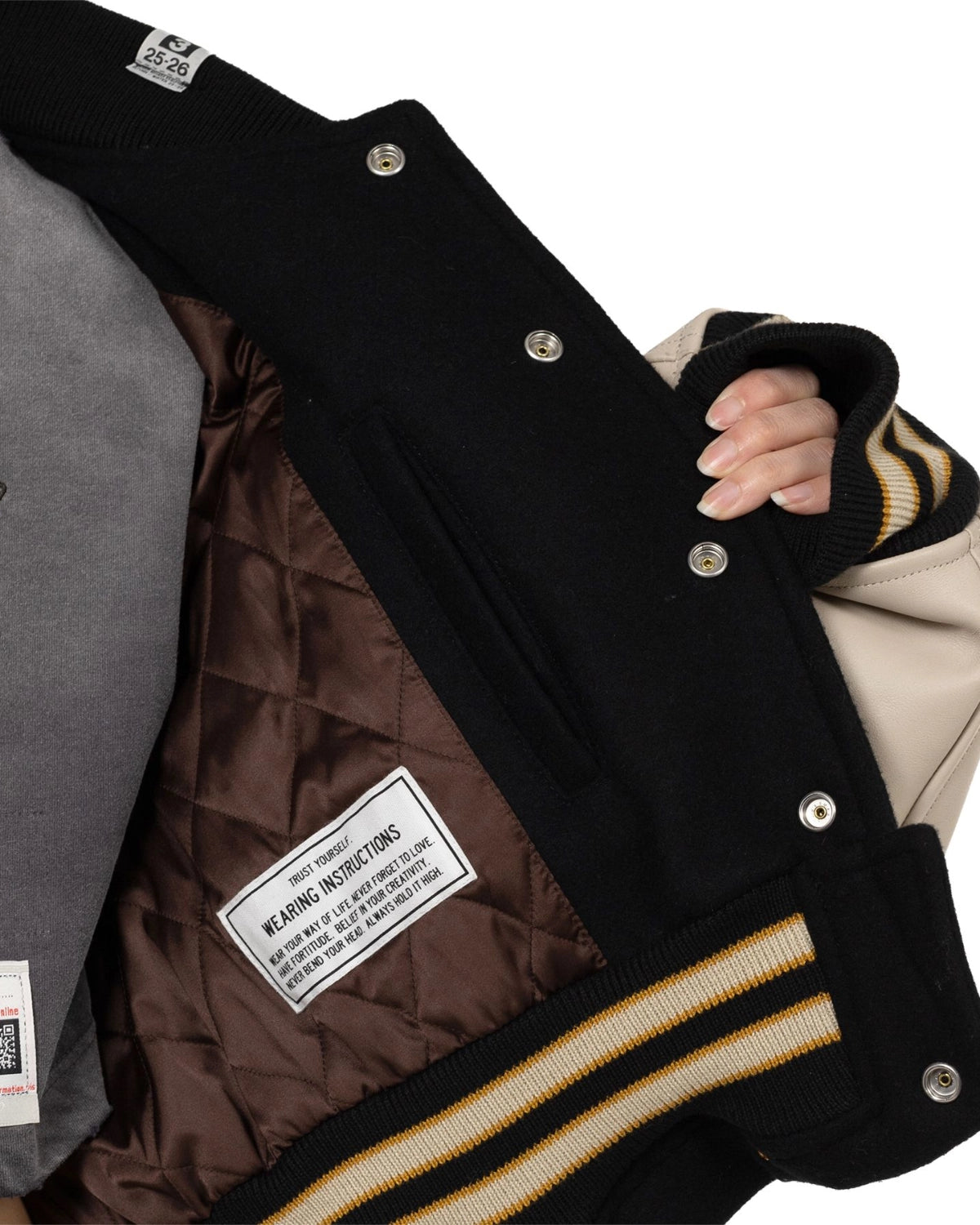 Maison MIHARA YASUHIRO / Roll-up Hem Stadium Jacket (B15BL041)